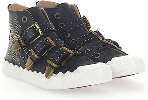 chloe sneakers dames zwart|farfetch chloe sneakers.